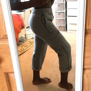 Grey sweatpants